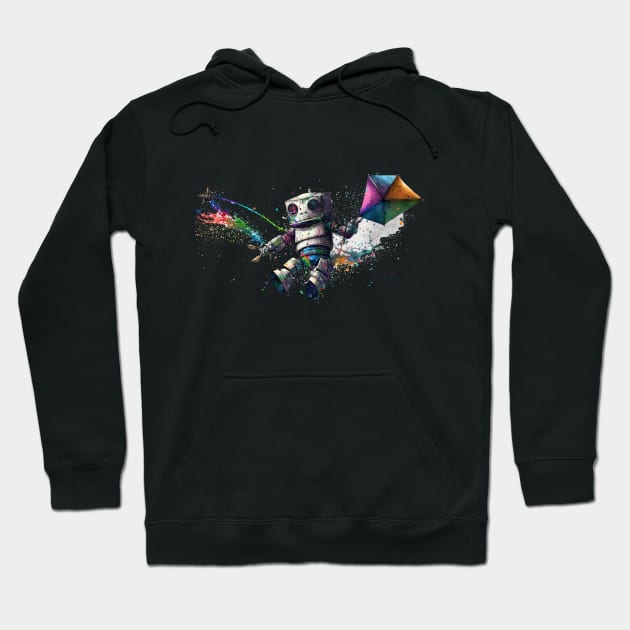 Robot Fling Kite Hoodie by Urban Archeology Shop Gallery